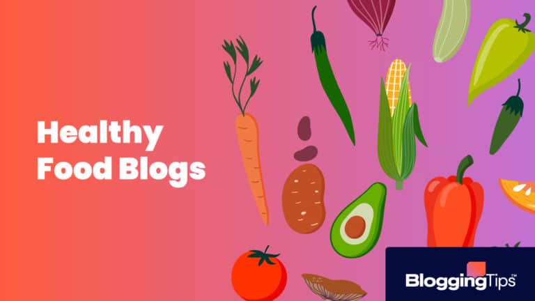 vector graphic showing an illustration of the the best healthy food blogs