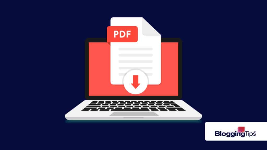 vector graphic showing an illustrative example of what does pdf stand for