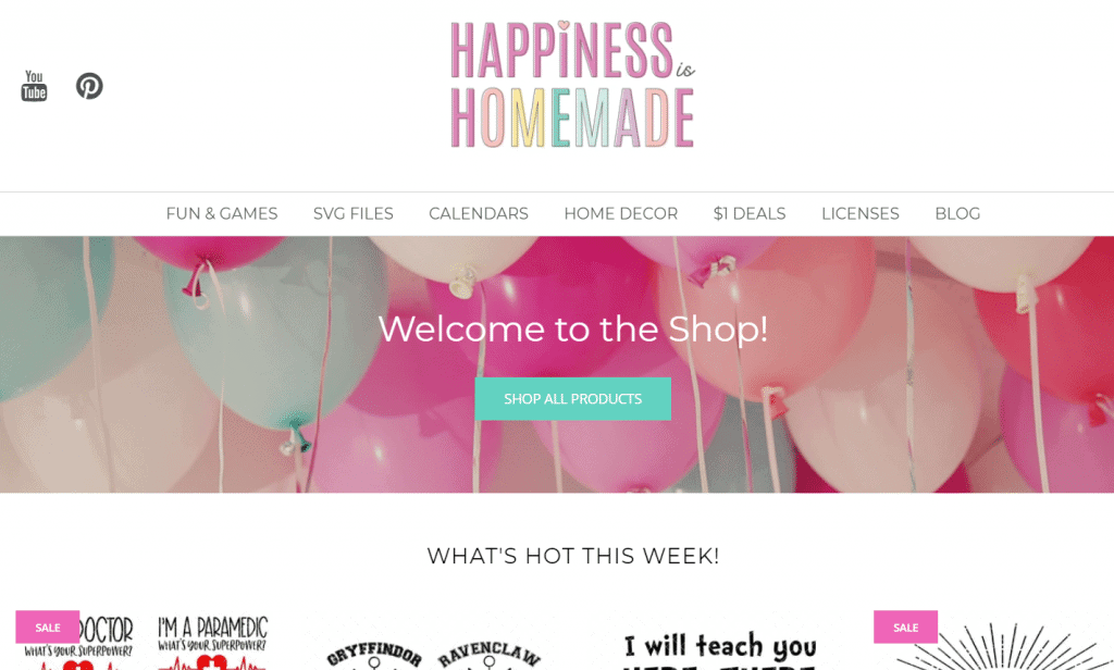 happiness is homemade shop