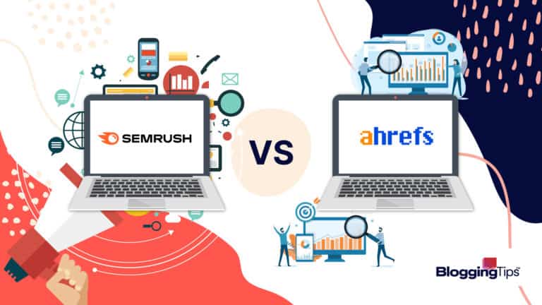 vector graphic showing an image to illustrate the semrush vs ahrefs debate