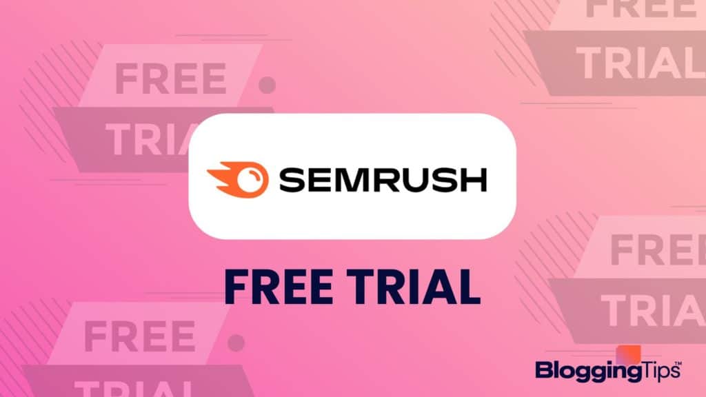 header image showing semrush free trial graphic