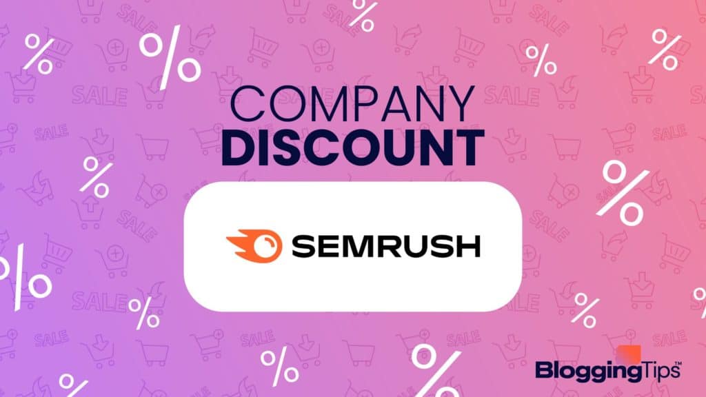 vector graphic showing an illustration of a semrush discount image
