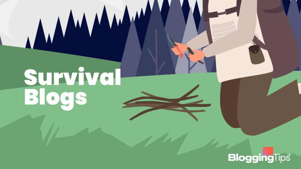 vector graphic showing an illustration of the best survival blogs