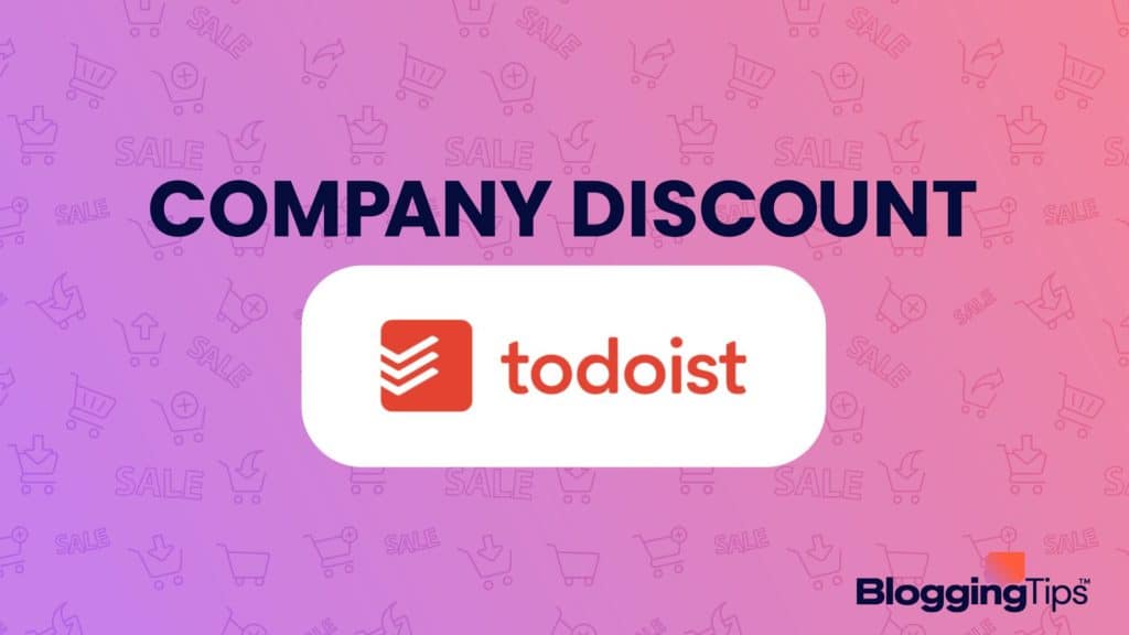 header image showing todoist discount graphic