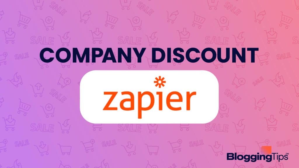 header image showing zapier discount graphic