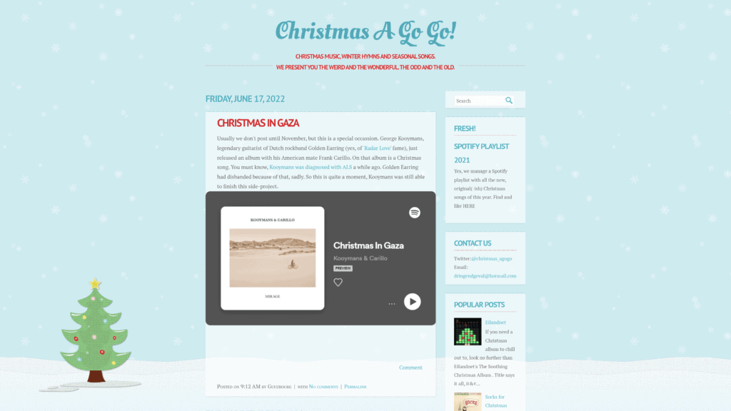 christmasagogo homepage screenshot 1