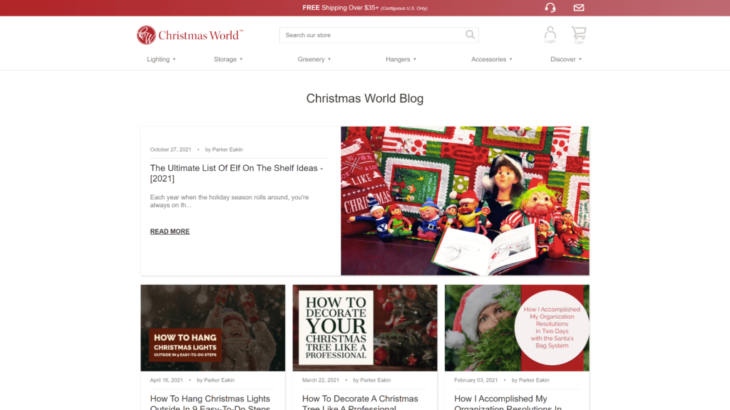 christmasworld homepage screenshot 1