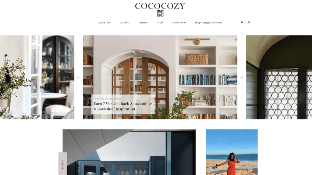 a screenshot of the coco crazy homepage