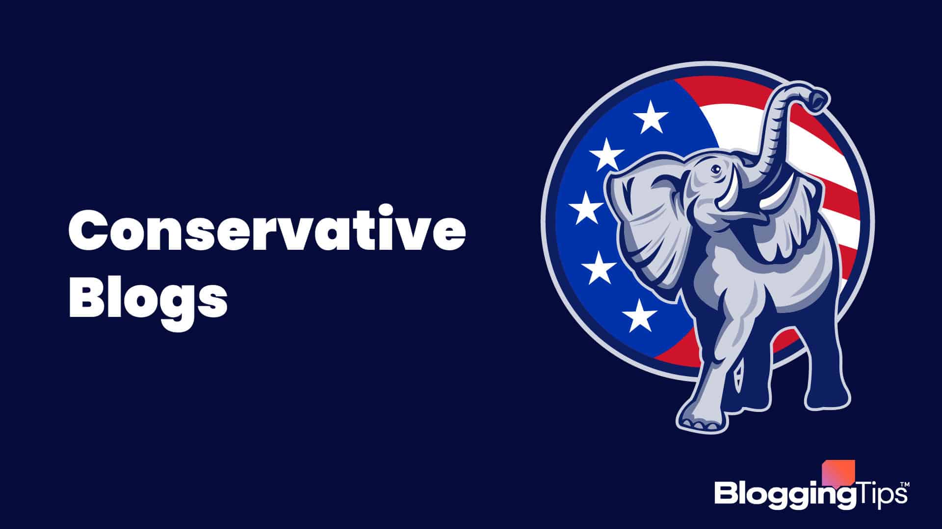 vector graphic showing an illustration of the republican elephant, with the words 