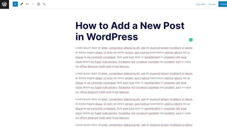 vector graphic showing how to add a new post in wordpress