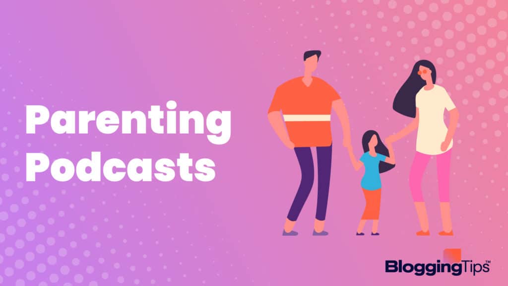 vector graphic showing an illustration of parenting podcasts