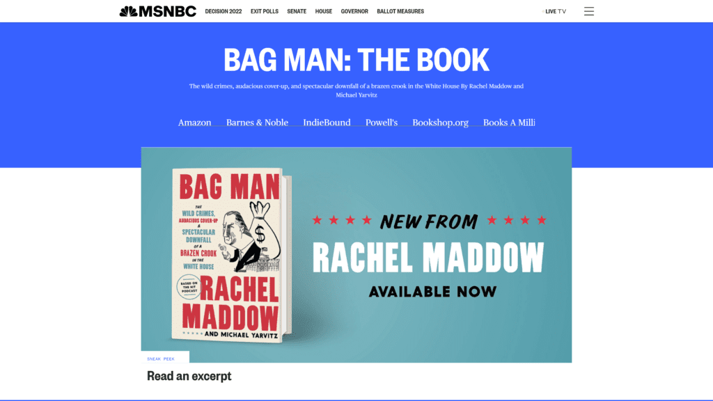 bagman homepage screenshot 1
