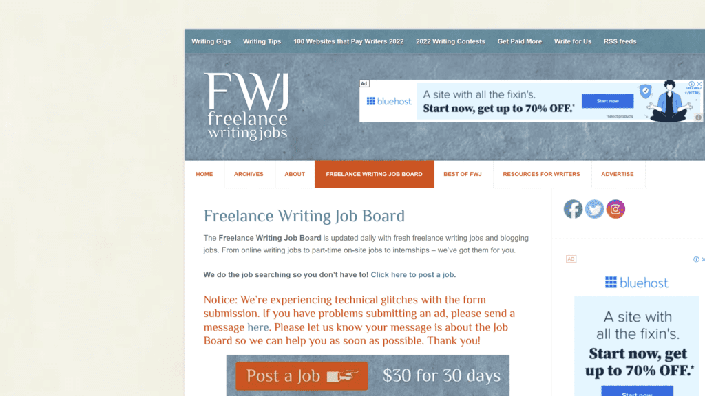 freelancewritingjob homepage screenshot 1