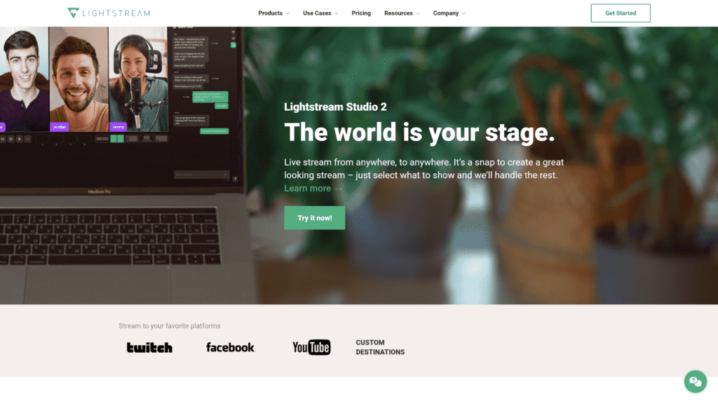 lightstream homepage screenshot 1
