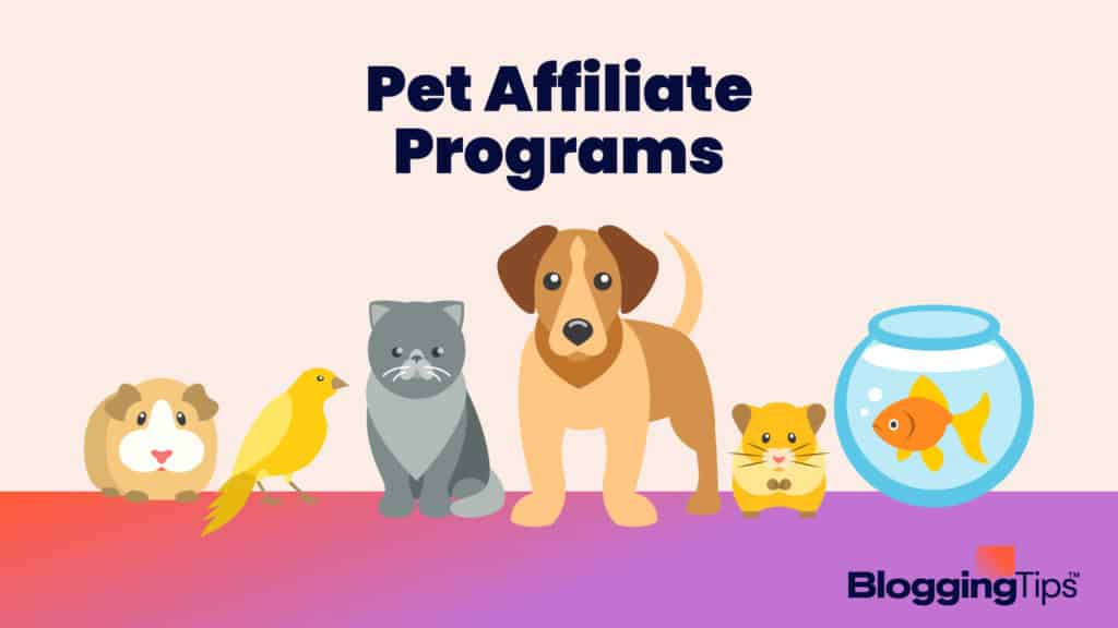 vector graphic showing an illustration of pet affiliate programs