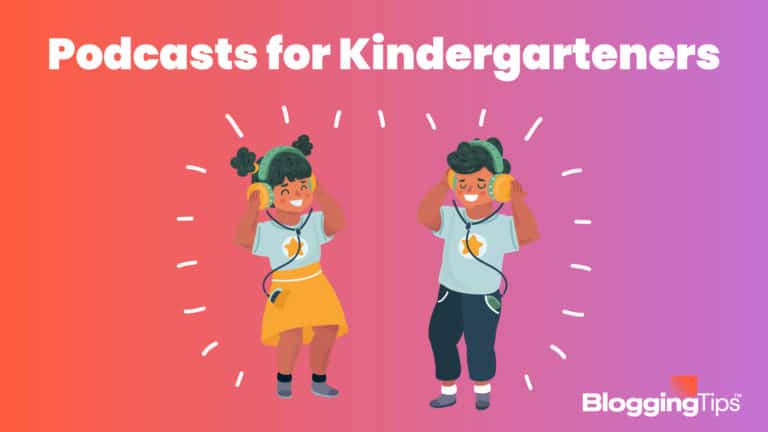 vector graphic showing an illustration of the best podcasts for kindergarteners
