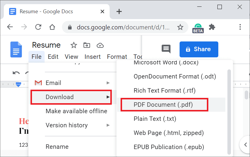 03 convert document back to PDF