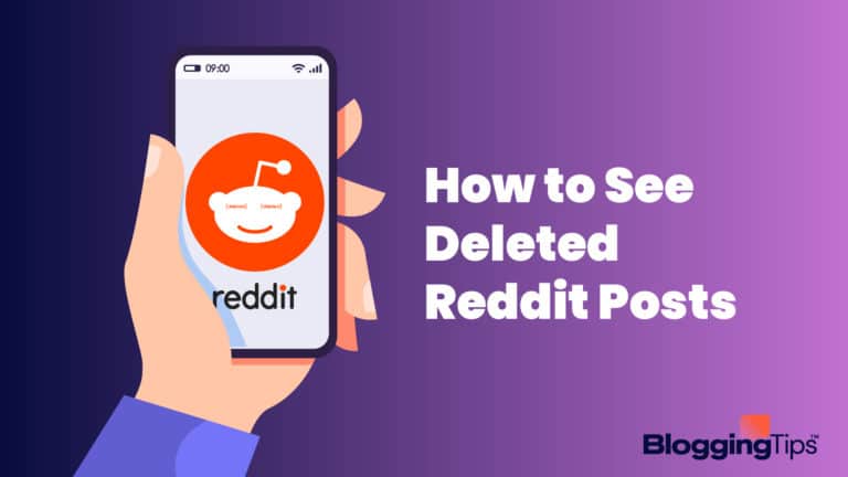 vector graphic showing a graphic of how to see deleted reddit posts