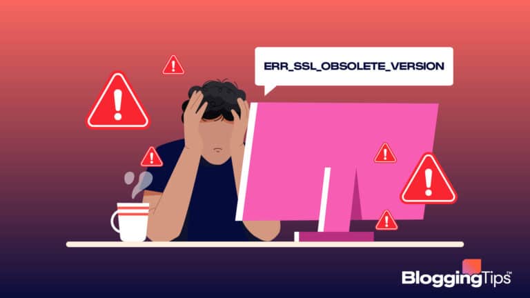 vector graphic showing an illustration of people figuring out how err ssl obsolete version