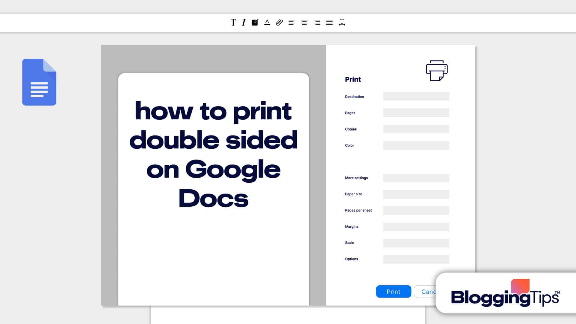 How To Print Double-Sided On Google Docs