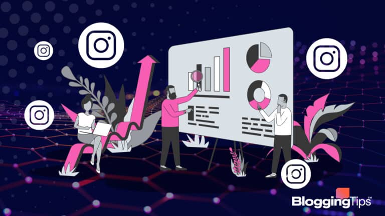 vector graphic showing an illustration the metrics of Instagram analytics