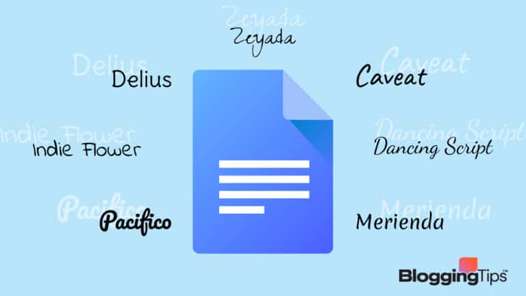 vector graphic showing an illustration of a cursive font on google docs