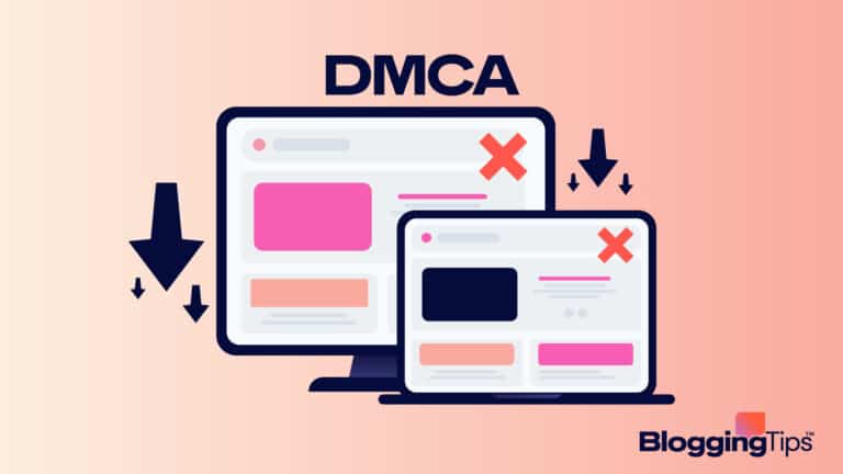 vector graphic showing an illustration of filing how to file a dmca takedown request
