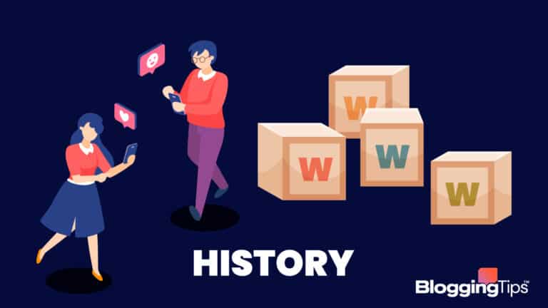vector graphic showing an illustration of a woman looking for domain ownership history