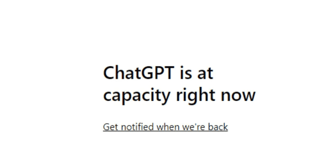001 chatgpt is at capacity now error